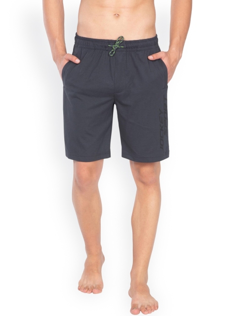 

Jockey Men Charcoal Grey Solid Straight Fit Lounge Shorts SP32-0103-GRPHT
