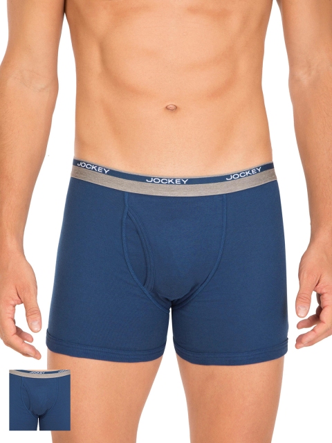 

Jockey Men Pack of 2 Blue Trunks 8009-0205