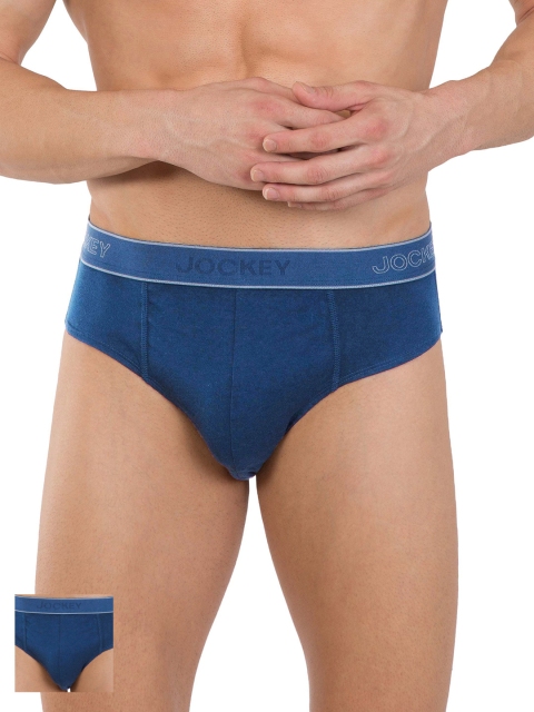 

Jockey Men Pack of 2 Navy Blue Briefs 1010-0205