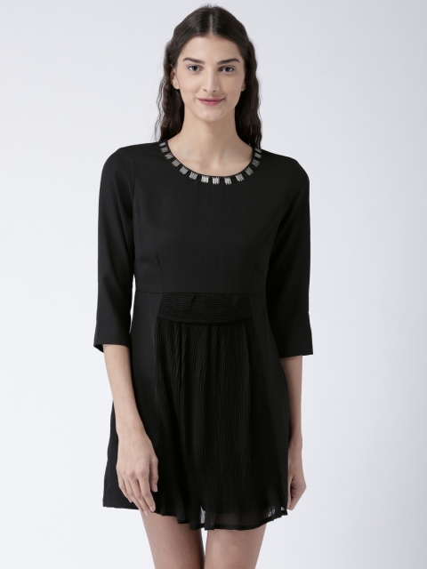 

Magzayra Women Black Embellished Sheath Dress