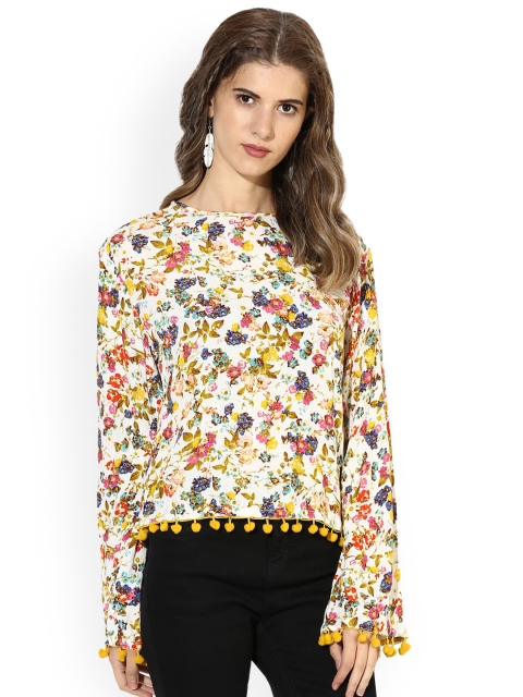 

Magzayra Women White Printed Top