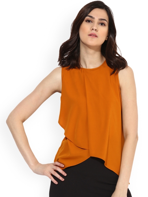 

Magzayra Women Orange Solid A-Line Top