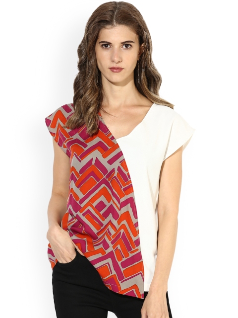 

Magzayra Women Red Printed Top