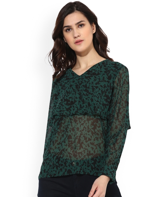 

Magzayra Women Green Printed Top