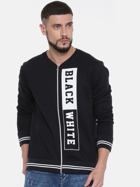 

Moda Rapido Men Black Printed Sweatshirt