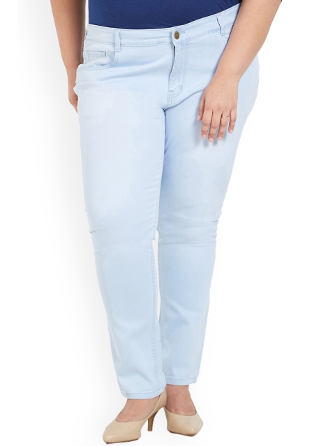 

ZUSH Plus Size Women Blue Regular Fit Mid-Rise Clean Look Stretchable Jeans