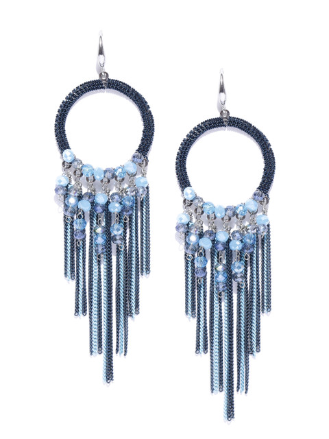 

Jewels Galaxy Blue Handcrafted Contemporary Drop Earrings