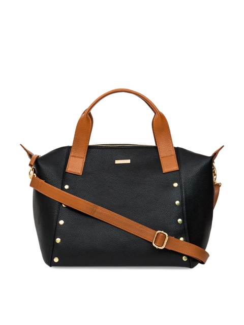 

Chumbak Black Embellished Tote Bag