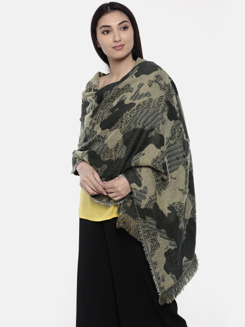 

Noi Women Grey Woven Design Shawl