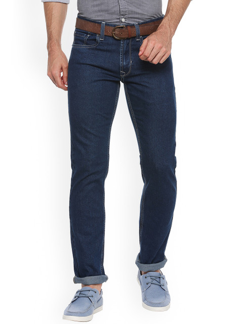

Peter England Casuals Men Blue Slim Fit Mid-Rise Clean Look Jeans