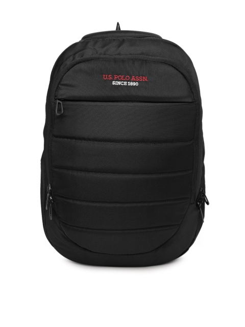 

U.S. Polo Assn. Unisex Black Solid Backpack