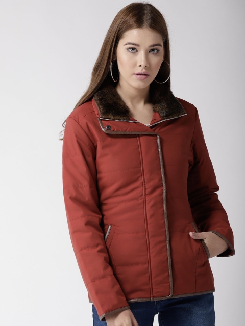 

Fort Collins Women Maroon Solid Padded Jacket