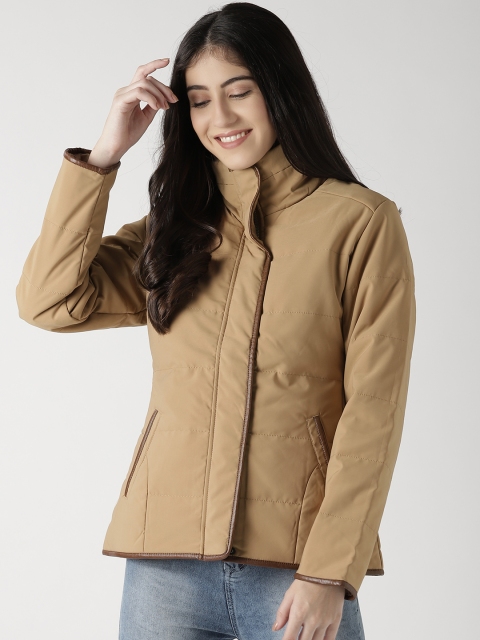 

Fort Collins Women Beige Solid Padded Jacket