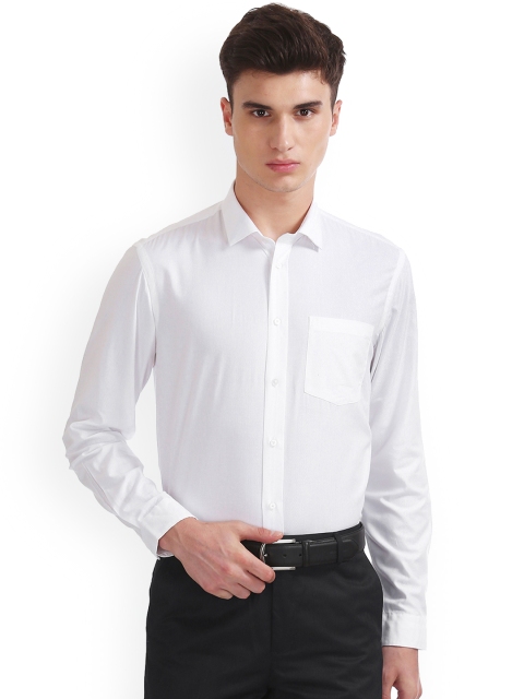 

Arrow New York Men White Slim Fit Solid Semiformal Shirt
