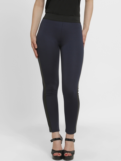 

Kazo Women Navy Blue Solid Jeggings