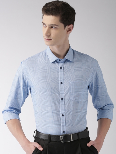 

Arrow New York Men Blue Skinny Fit Checked Formal Shirt