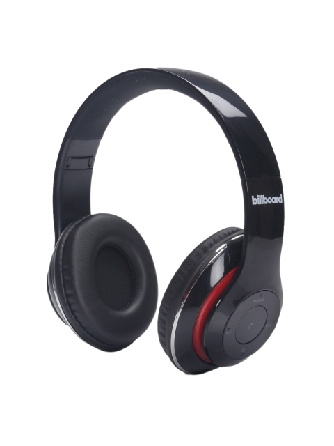 

billboard Unisex Red and Black 430 Metallic Over Ear Bluetooth Wireless Headphones