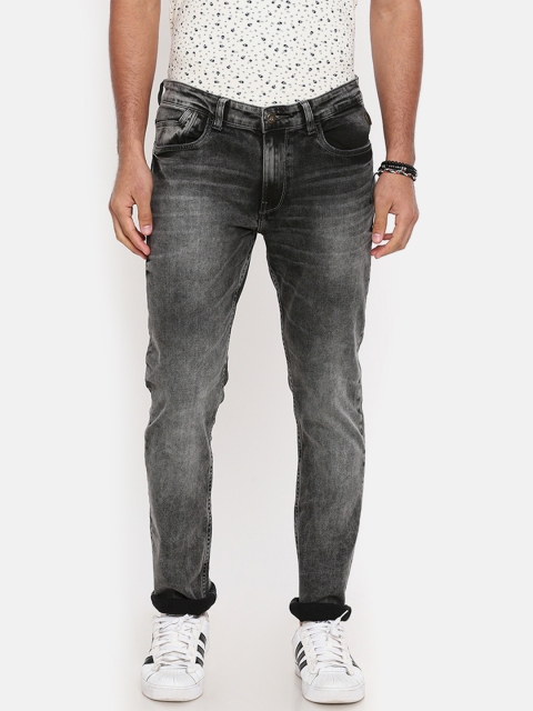 

Breakbounce Men Black Slim Fit Mid-Rise Clean Look Stretchable Jeans