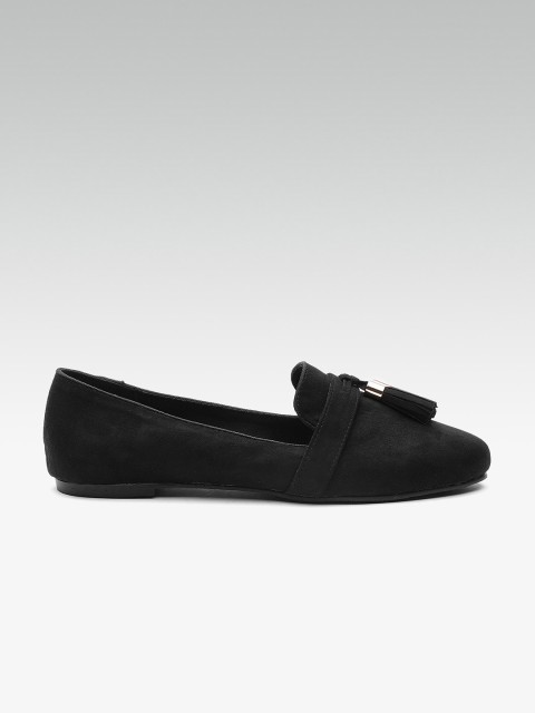 

DOROTHY PERKINS Women Black Solid Ballerinas
