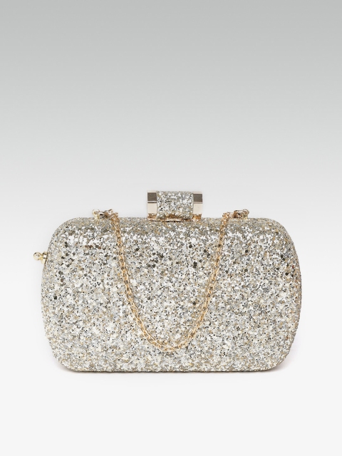 

DOROTHY PERKINS Gold-Toned Embellished Box Clutch