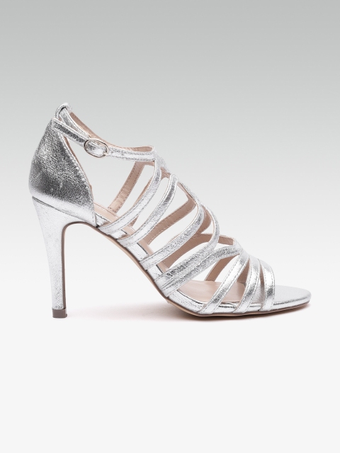 

DOROTHY PERKINS Women Silver-Toned Solid Heels