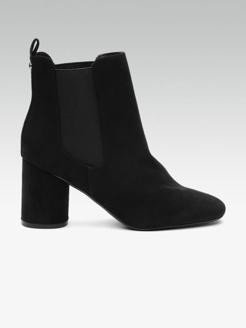 

DOROTHY PERKINS Women Black Solid Heeled Boots