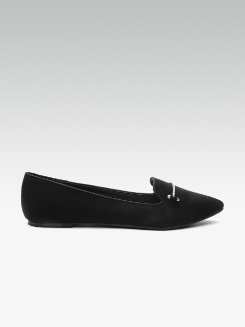 

DOROTHY PERKINS Women Black Solid Ballerinas