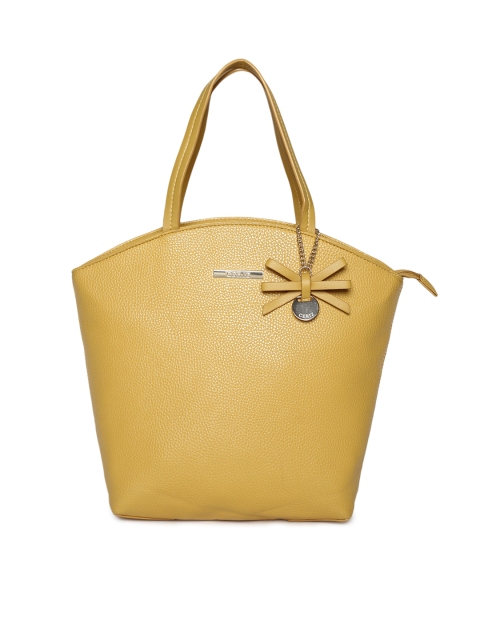 

CERIZ Yellow Solid Handheld Bag