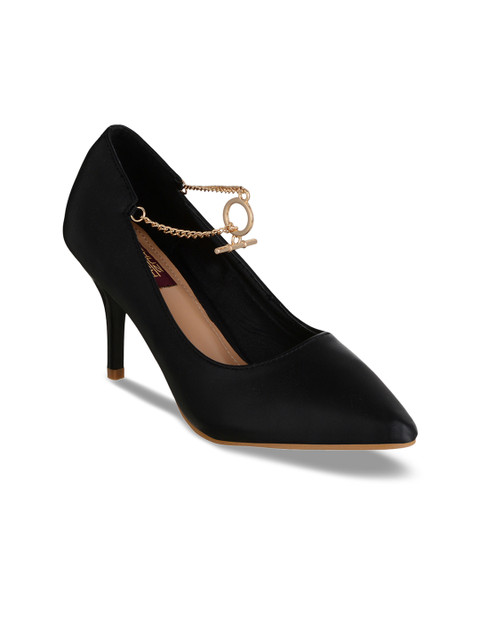 

SHUZ TOUCH Women Black Solid Pumps