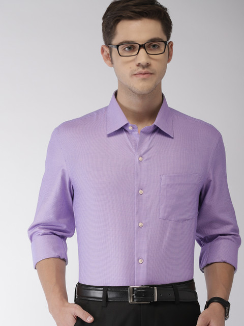 

Arrow Men Lavender Slim Fit Solid Formal Shirt