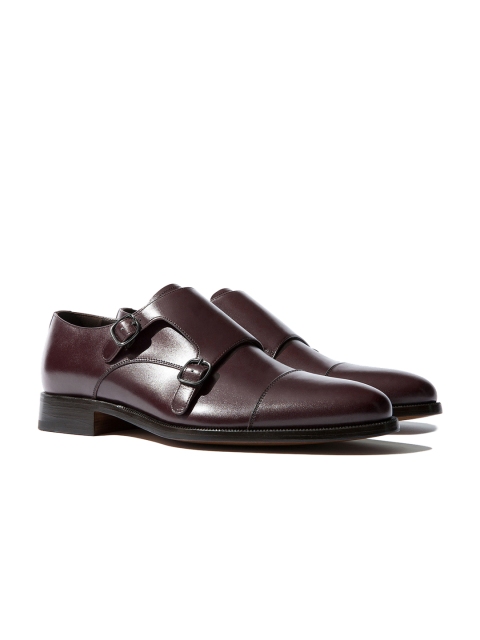 

Rapawalk Burgundy Handcrafted Standard Width Leather Monks