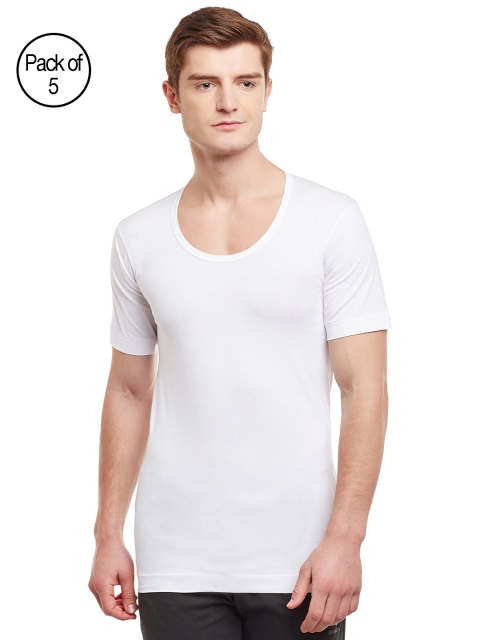 

BODYX Pack of 5 Innerwear Vests BX211, White
