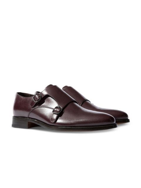 

Rapawalk Burgundy Handcrafted Wide Width Leather Monks