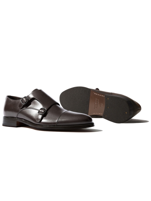 

Rapawalk Brown Handcrafted Standard Width Leather Monks