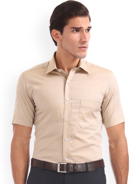 

Arrow Men Brown Regular Fit Solid Formal Shirt