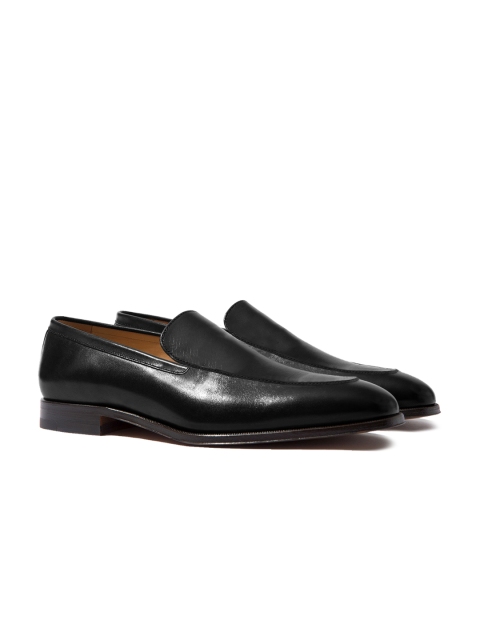 

Rapawalk Black Handcrafted Standard Width Leather Slipons