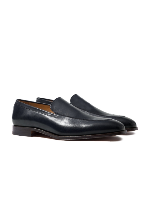 

Rapawalk Blue Handcrafted Wide Width Leather Slipons
