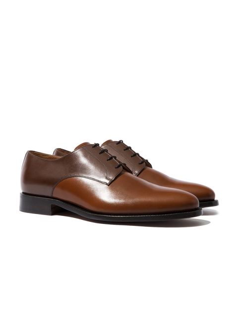 

Rapawalk Coffee Brown & Tan Handcrafted Wide Width Leather Derbys