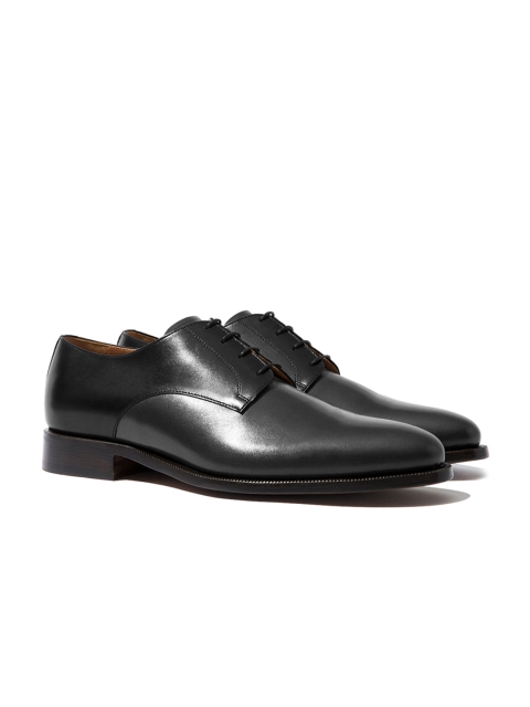 

Rapawalk Black & Grey Handcrafted Wide Width Leather Derbys