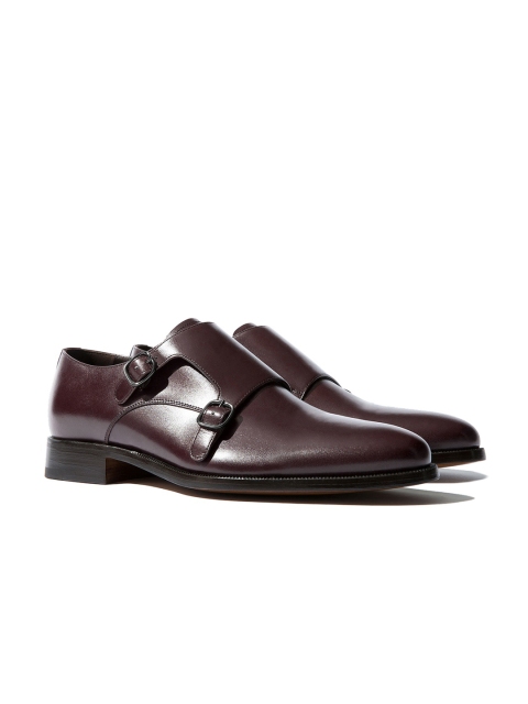 

Rapawalk Burgundy Handcrafted Wide Width Leather Monks