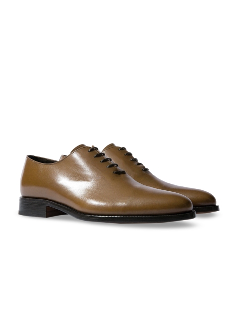 

Rapawalk Beige Handcrafted Wide Width Leather Oxfords, Olive