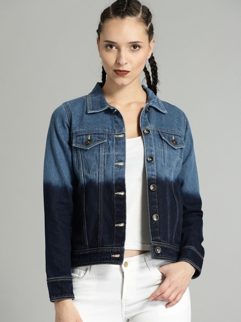 

Roadster Women Blue Denim Jacket