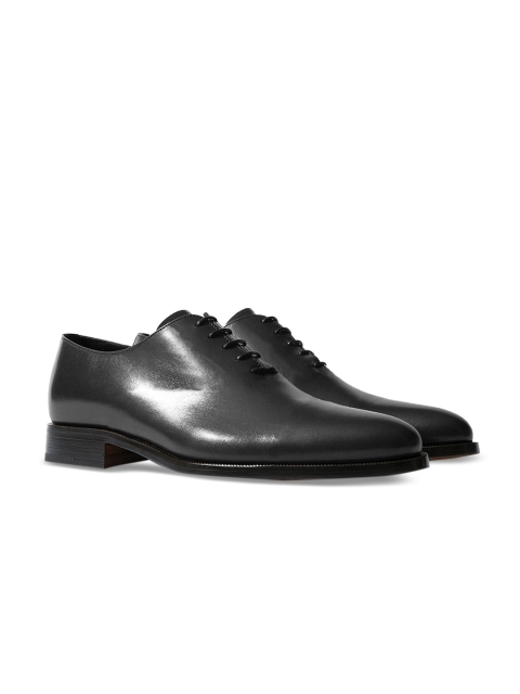 

Rapawalk Grey Handcrafted Wide Width Leather Oxfords