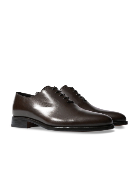 

Rapawalk Brown Handcrafted Wide Width Leather Oxfords
