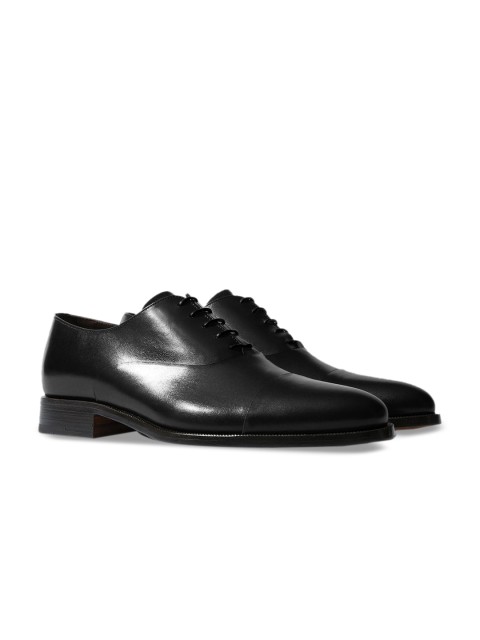 

Rapawalk Black Handcrafted Wide Width Leather Oxfords