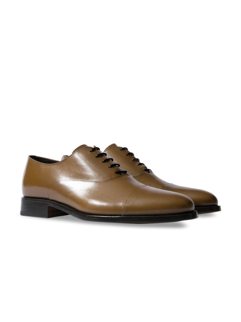 

Rapawalk Beige Handcrafted Standard Width Leather Oxfords