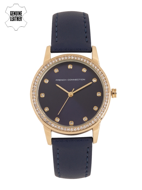

French Connection Women Blue Embellished Analogue Watch FC1251UA_OR1