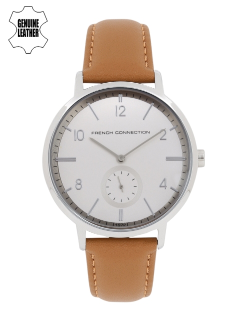 

French Connection Men Off-White & Grey Analogue Watch FC1288T_OR1