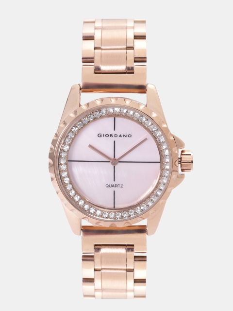 

GIORDANO Women Pink Analogue Watch C2106-22