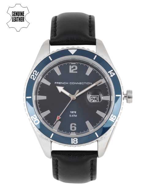 

French Connection Men Blue Genuine Leather Analogue Watch FC1309UB_OR1